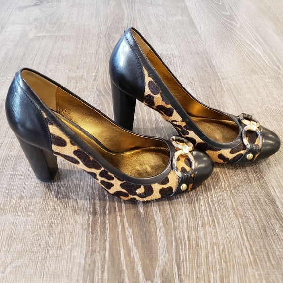 Coach pumps leopard print heels size 8 - Picture 5 of 5